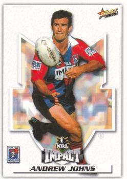 2001 Select Impact #28 Andrew Johns Front